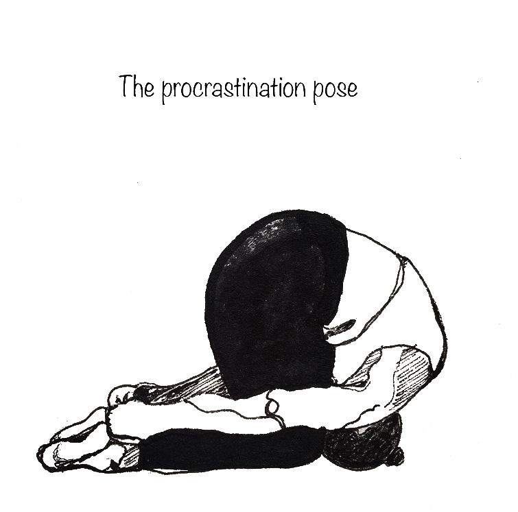 Pen Drawing Yoga Pose