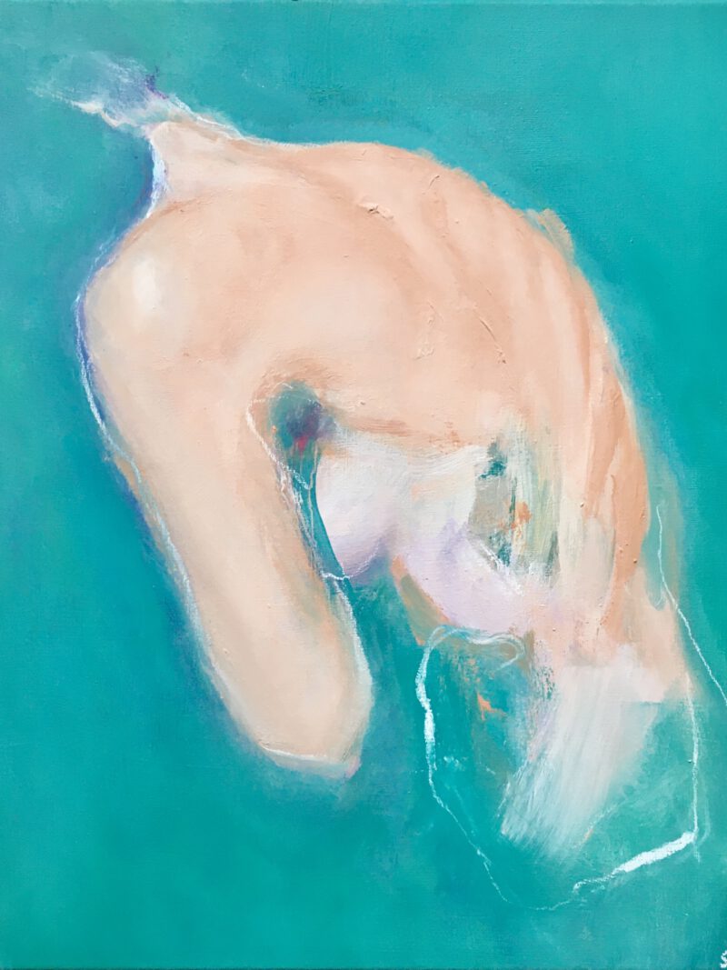 Oil paining nude back